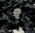 Black and White Sagittal Magnetic Resonance Imaging (MRI) Pin